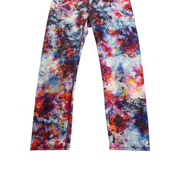 Athleta Hypersonic Sonar Cropped Leggings Size S Abstract Colorful - Picture 3 of 8